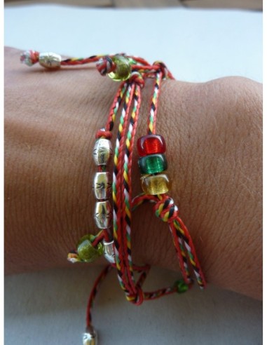 Fil nylon tressé multicolore 1,7mm