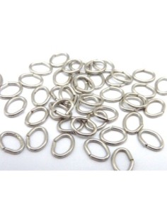 R-2g environ 50 anneaux ovales de jonction 5mm x 4mm en...