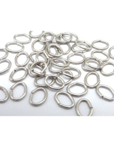 R-2g environ 50 anneaux ovales de jonction 5mm...