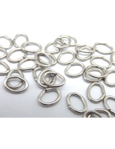R-2g environ 50 anneaux ovales de jonction 5mm...