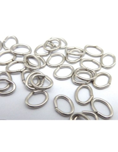 R-2g environ 50 anneaux ovales de jonction 5mm...