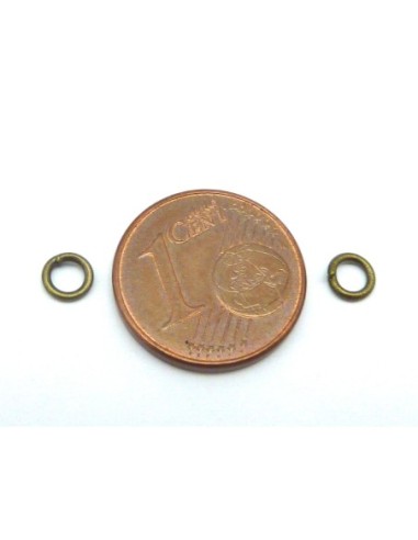 Anneaux de jonction 4mm bronze