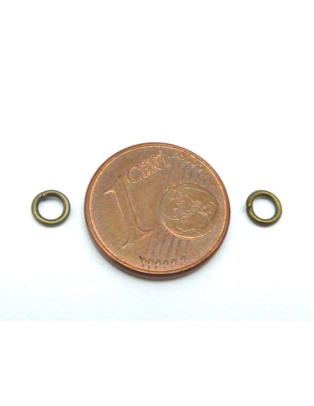 Anneaux de jonction 4mm bronze
