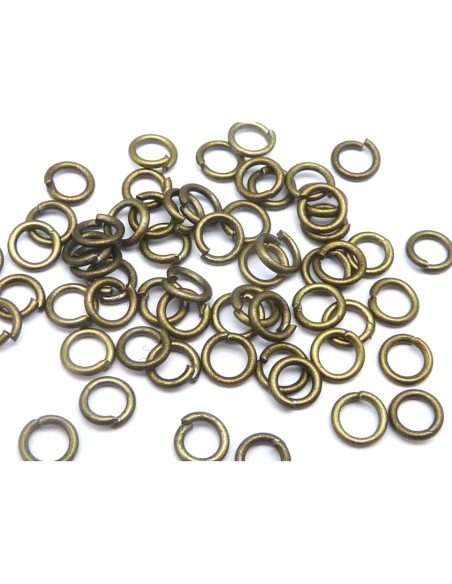 Anneau de jonction 4mm couleur bronze pas cher