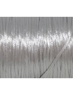 Cordon queue de rat gris perle 1mm pour tressage 2