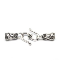 R-5 Fermoirs crochet S avec embout rond gravé pour fil...