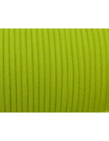 Cordon élastique 2mm de couleur jaune fluo pas cher
