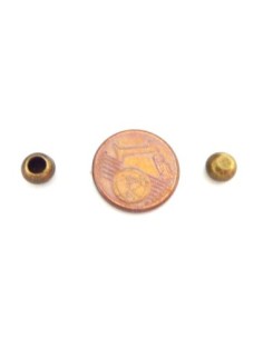 50 Perles embout de finition pour cordon de 3mm en métal de couleur 2