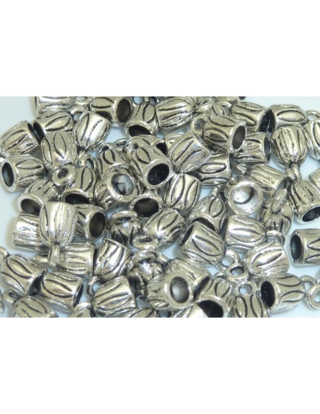 10 Embouts pour cordon 3,5mm, cache nœud, fermoir en métal