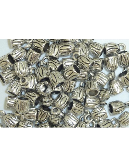 10 Embouts pour cordon 3,5mm, cache nœud, fermoir en métal