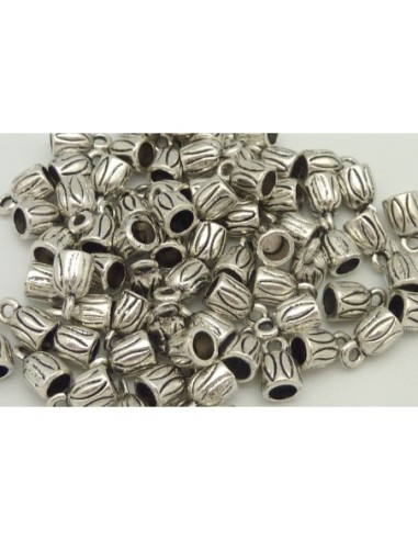 10 Embouts pour cordon 3,5mm, cache nœud, fermoir en métal