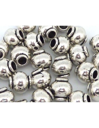 50 Perles connecteur 8,5 mm tube arrondi,...