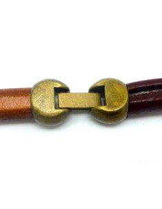 Fermoir clip bronze à gros trou