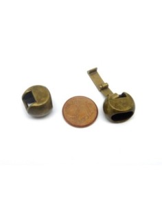 Fermoir clip bronze à gros trou 2