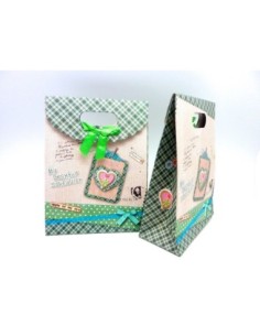 Pochette cadeaux à soufflet en papier épais 14,5x19,5cm... 2