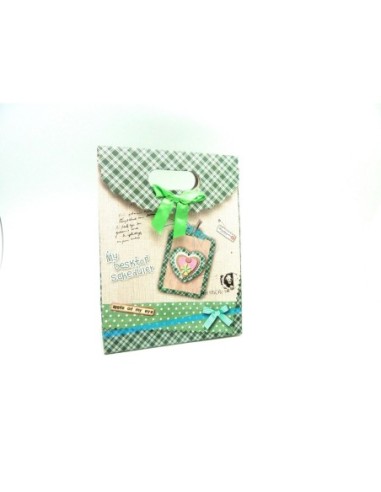 Pochette cadeaux à soufflet en papier épais...