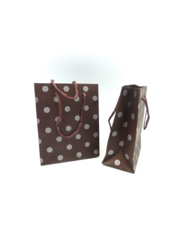 Pochette cadeaux 11,5 x 14,5cm marron foncé à...