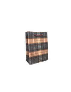 Pochette cadeau motif carreaux