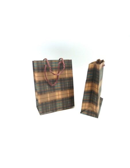 Pochette cadeau motif carreaux