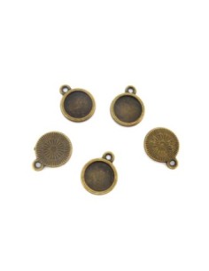 Pendentif bronze pour cabochon de 10mm