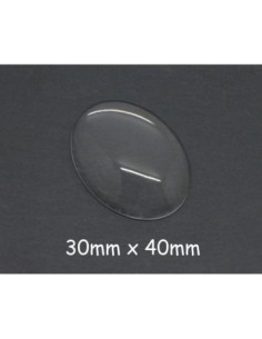 Cabochon en verre ovale 40x30mm