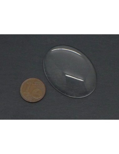 Cabochon ovale 40x30mm en verre