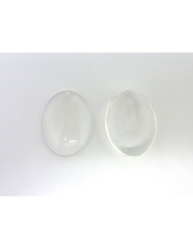 Cabochon ovale 30x40mm en verre