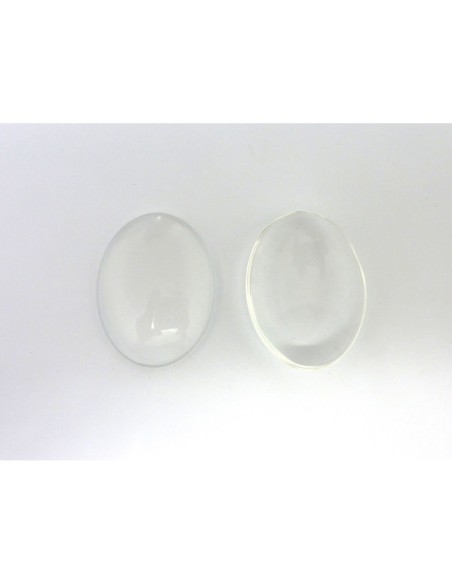 Cabochon ovale 30x40mm en verre