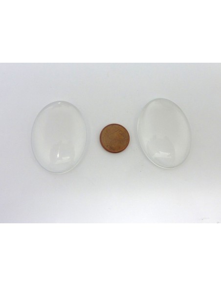 Cabochon verre ovale 30x40mm
