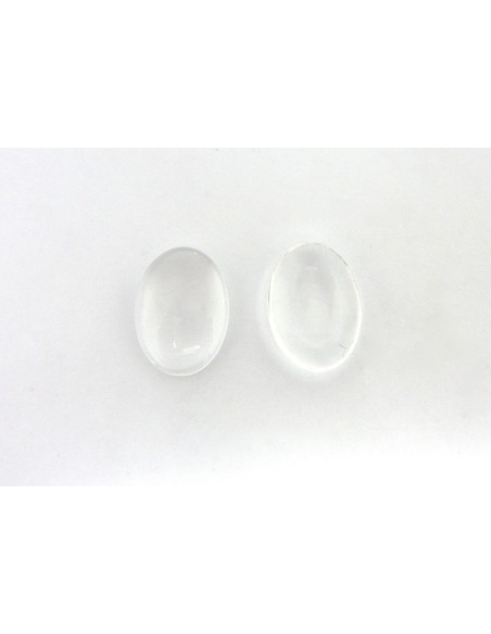 Cabochons ovale 13 x 18mm loupe en verre