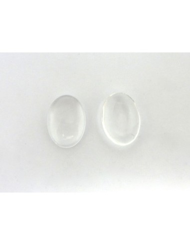 Cabochons ovale 13x18mm en verre effet loupe