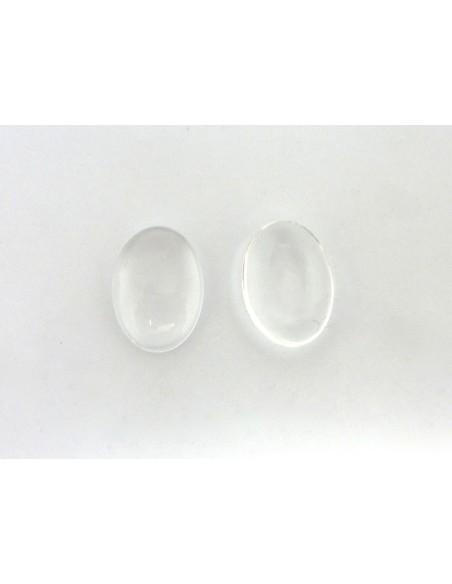 Cabochons ovale 13x18mm en verre effet loupe