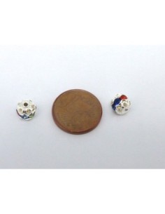 R-5 Perles ronde filigrane 6mm serti de strass... 2
