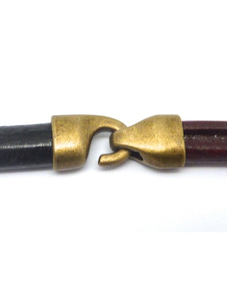 Fermoir crochet bronze à gros trou