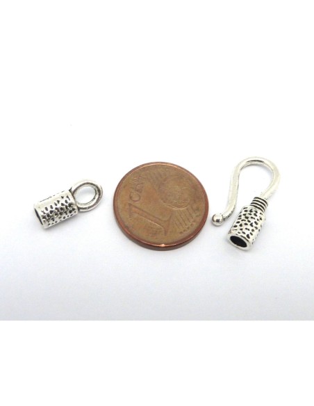 Fermoir crochet pour cordon de 3mm