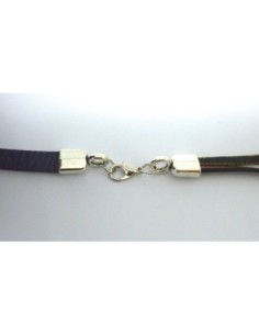 R-Fermoir mousqueton avec embout pour lanière de 6mm en...