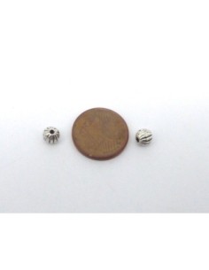 R-30,8g soit environ 100 Perles ronde 4,9mm en métal... 2