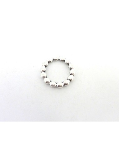 Anneau argenté travaillé 30mm pas cher