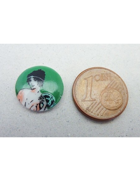 Cabochon en porcelaine pas cher