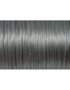 10m de Cordon 1mm Queue de rat gris brillant ficelle chinoise