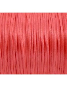 Cordon queue de rat corail rose 1mm 2