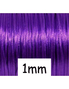 Cordon pour bijoux queue de rat 1mm violet