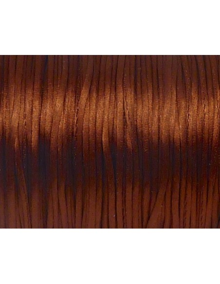 10m de Cordon 1mm Queue de rat marron rouille brillant ficelle chinoise