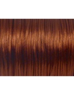 10m de Cordon 1mm Queue de rat marron rouille brillant ficelle chinoise 2