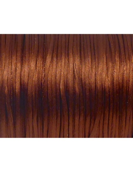 10m de Cordon 1mm Queue de rat marron rouille brillant ficelle chinoise