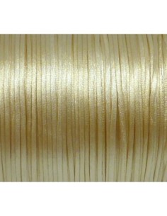 Cordon Queue de rat 1mm crème beige brillant satiné ficelle chinoise 2
