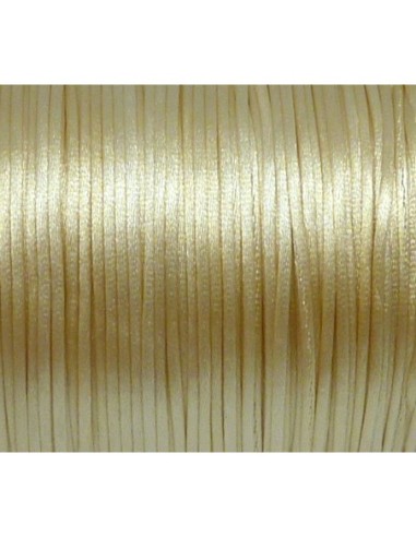 Ficelle chinoise 1mm crème beige brillant satiné ficelle chinoise