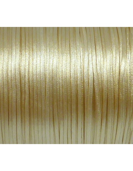 Ficelle chinoise 1mm crème beige brillant satiné ficelle chinoise