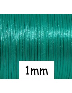 Cordon queue de rat 1mm bleu vert