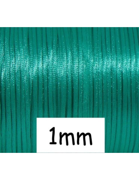 Cordon queue de rat 1mm bleu vert